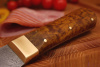 Сербский нож, Bohler К340, рукоять янтарная карельская береза.