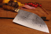 Сербский нож, Bohler К340, рукоять янтарная карельская береза.